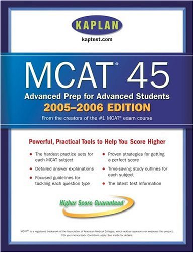 Beispielbild fr MCAT 45, 2005-2006 zum Verkauf von Better World Books