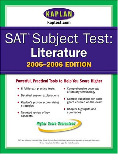 Imagen de archivo de SAT Subject Tests: Literature 2005-2006 a la venta por HPB-Red