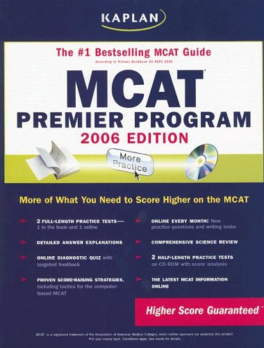 Beispielbild fr MCAT Premier Program [With CDROM] zum Verkauf von ThriftBooks-Atlanta