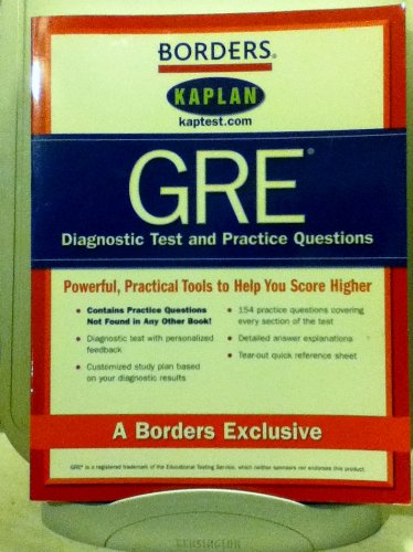 Stock image for GRE Diagnostic Teasts and Practice for sale by a2zbooks