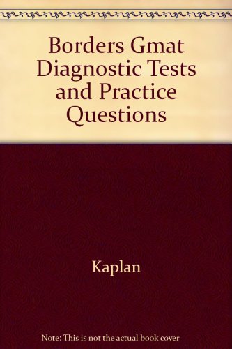 Stock image for Borders Gmat Diagnostic Tests and Practice Questions for sale by a2zbooks
