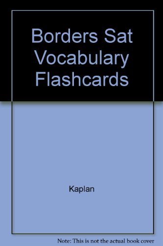 Borders SAT Vocabulary Flashcards (9780743274135) by Kaplan