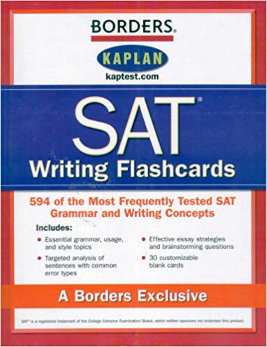 Stock image for Borders SAT Writing Flashcards for sale by Wonder Book