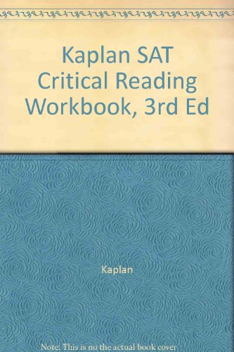 Kaplan Sat Critical Reading (9780743283717) by Kaplan Test Prep