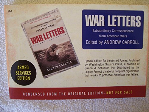 Imagen de archivo de War Letters Armed Forces Edition a la venta por Wonder Book