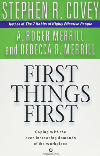 Imagen de archivo de First Things First a la venta por SecondSale