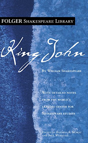 Beispielbild fr King John (Folger Shakespeare Library) zum Verkauf von BooksRun