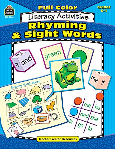 Stock image for Full-Color Literacy Activities: Rhyming & Sight Words for sale by ThriftBooks-Dallas