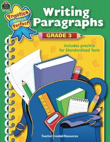Imagen de archivo de Writing Paragraphs, Grade 3 a la venta por Better World Books