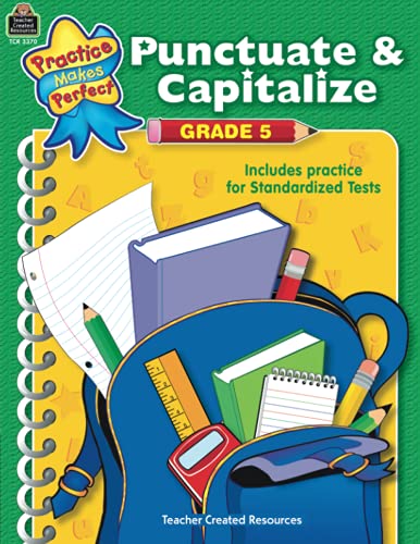 Stock image for Punctuate & Capitalize, Grade 5 for sale by ThriftBooks-Dallas