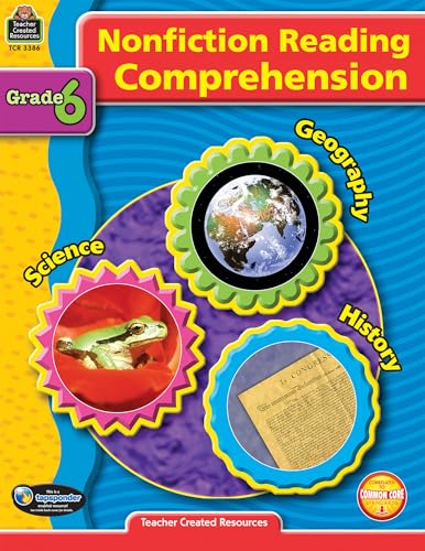 Imagen de archivo de Teacher Created Resources Nonfiction Reading Comprehension, Grade 6 a la venta por Wonder Book