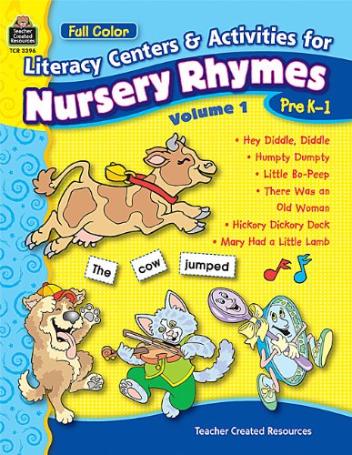 Stock image for Full-Color Literacy Centers and Activities for Nursery Rhymes for sale by Better World Books: West