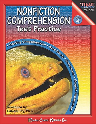 Imagen de archivo de Nonfiction Comprehension Test Practice, Level 4 a la venta por Your Online Bookstore