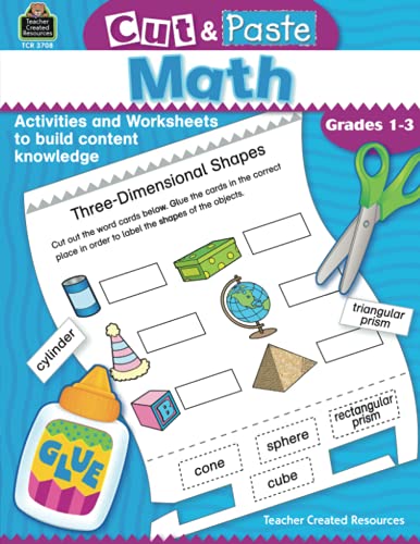 9780743937085: Cut and Paste: Math: Grades 1-3