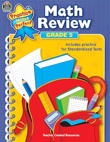 Stock image for Math Review, Grade 5 for sale by Better World Books