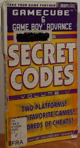 9780744004908: GameCube/Game Boy Advance Secret Codes 2005, Volume 1