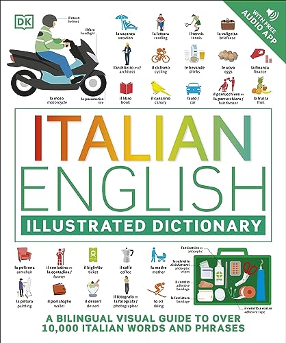 Beispielbild fr Italian - English Illustrated Dictionary: A Bilingual Visual Guide to Over 10,000 Italian Words and Phrases zum Verkauf von GF Books, Inc.
