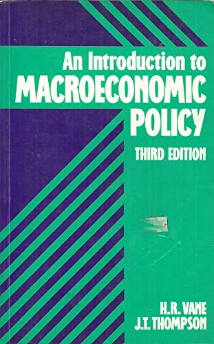 Beispielbild fr Introduction to Macroeconomic Policy zum Verkauf von Anybook.com