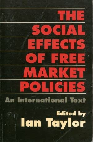 Beispielbild fr Social Effects Free Market Policy zum Verkauf von Anybook.com