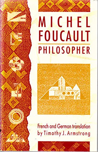 Beispielbild fr Michel Foucault - Philosopher zum Verkauf von Anybook.com