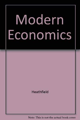 9780745011813: Modern Economics