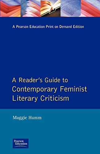 Beispielbild fr Readers Guide to Contemporary Feminist Literary Criticism zum Verkauf von WorldofBooks
