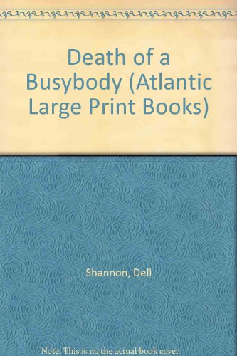 9780745180243: Death of a Busybody (Atlantic Large Print Books)