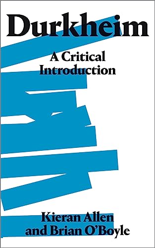 Beispielbild fr Durkheim: A Critical Introduction zum Verkauf von Midtown Scholar Bookstore