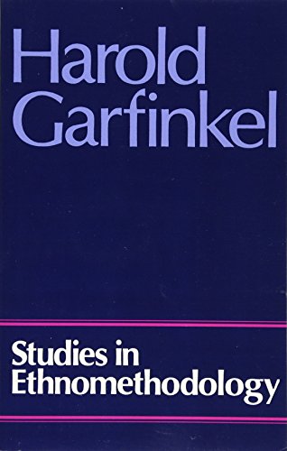 Studies in Ethnomethodology (9780745600055) by Garfinkel, Harold