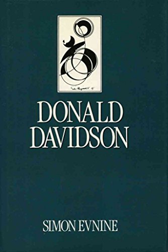 Beispielbild für Donald Davidson (Key Contemporary Thinkers) zum Verkauf von Discover Books