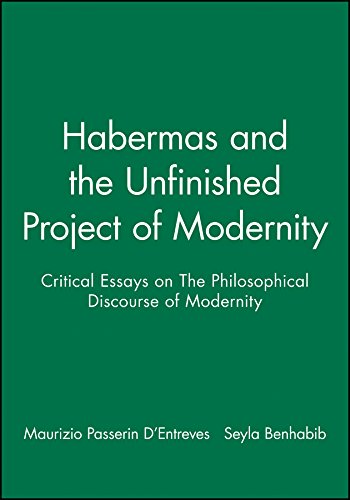 Imagen de archivo de Habermas and the Unfinished Project of Modernity: Critical Essays on the Philosophical Discourse of Modernity a la venta por WorldofBooks