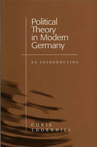 Beispielbild fr Political Theory in Modern Germany : An Introduction zum Verkauf von Better World Books