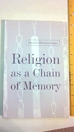 Beispielbild fr Religion as a Chain of Memory zum Verkauf von WorldofBooks