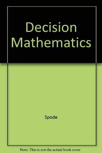 Stock image for Decision mathematics for sale by Wizard Books