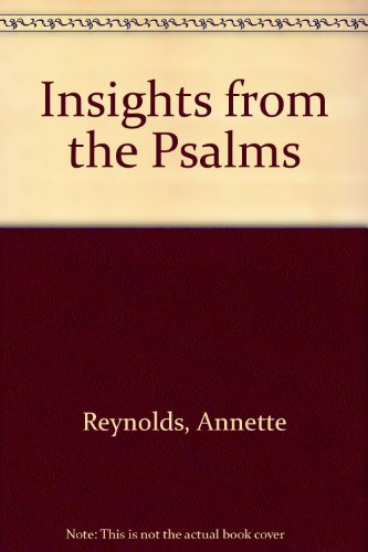 Stock image for Insights from the Psalms for sale by Bethel Books, Hanley