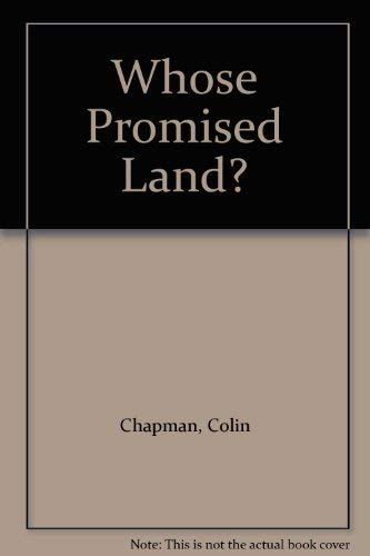 9780745918716: Whose Promised Land?