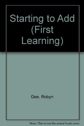 Stock image for Starting to Add (First Learning) for sale by AwesomeBooks