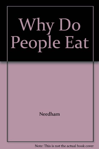 Imagen de archivo de Why Do People Eat? (Usborne Starting Point Science S.) a la venta por AwesomeBooks