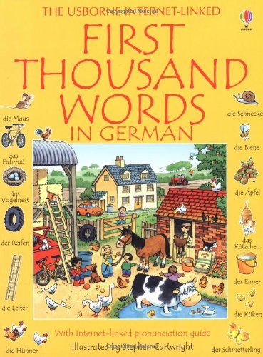 Stock image for First Thousand Words in German (Usborne First Thousand Words) for sale by AwesomeBooks