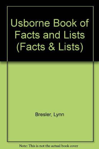 Beispielbild fr Usborne Book of Facts and Lists (Facts & Lists) zum Verkauf von WorldofBooks