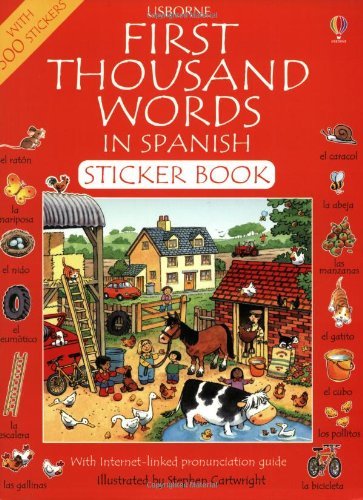 Stock image for First 1000 Words In Spanish Sticker Book for sale by WorldofBooks