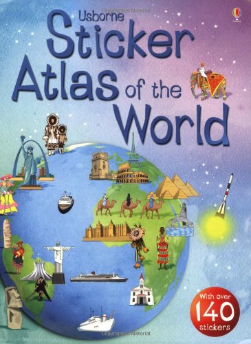 Beispielbild fr Usborne Sticker Atlas of the World (Usborne Sticker Atlases) zum Verkauf von Goldstone Books