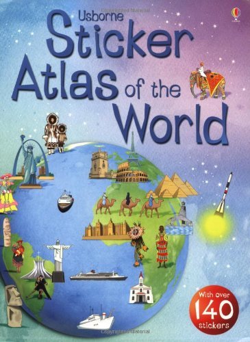 Stock image for Usborne Sticker Atlas of the World (Usborne Sticker Atlases) for sale by Goldstone Books