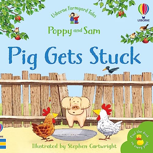 9780746063132: Pig Gets Stuck (Mini Farmyard Tales) (Farmyard Tales Sticker Learning)