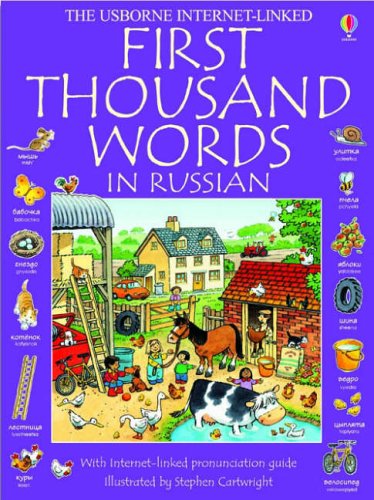 Stock image for First Thousand Words in Russian (Usborne First Thousand Words) for sale by AwesomeBooks