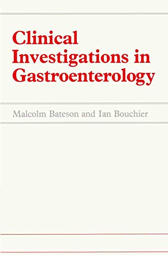 Stock image for Clinical Investigation in Gastroenterology for sale by Fireside Bookshop