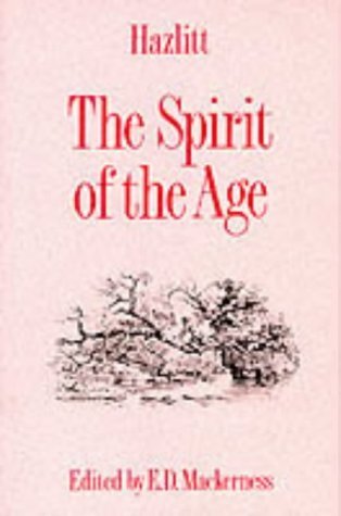 Stock image for Hazlitt: Spirit of the Age (Annotated Student Texts) for sale by HPB-Red