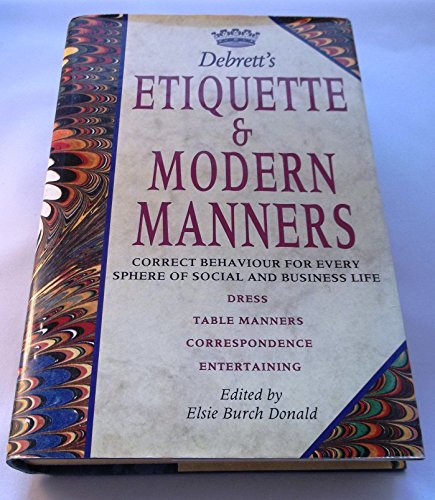 Imagen de archivo de Debrett's Etiquette and Modern Manners a la venta por AwesomeBooks