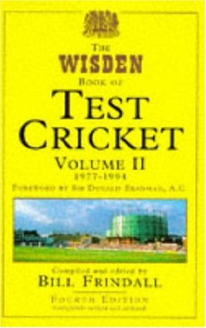Imagen de archivo de Wisden Book of Test Cricket Vol 2: v. 2 (The Wisden Book of Test Cricket) a la venta por WorldofBooks