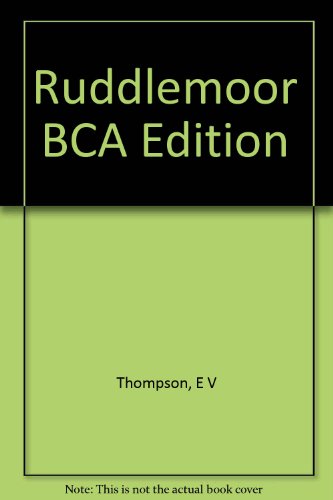 9780747225232: Ruddlemoor BCA Edition